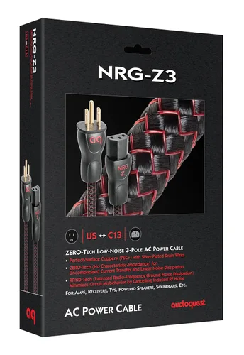 Miniatura 2 de AudioQuest NRG-Z3 Cable de Alimentación (3.3 ft, 1 x C13 > 1 x Enchufe de pared de 3 clavijas)