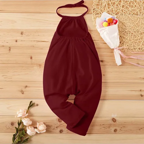 Miniatura 6 de Cbcbtwo Mameluco de verano para niñas con tirantes lindos con estampado floral bohemio de una pieza con bolsillos