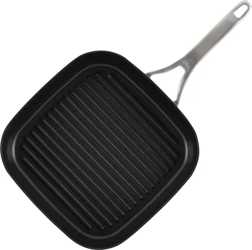 Miniatura 9 de Anolon Allure - Sartén para parrilla cuadrada profunda, anodizado duro, antiadherente, 11 pulgadas, color gris oscuro