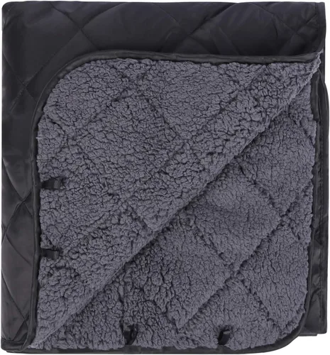 REDCAMP Manta grande y cálida con forro de sherpa, manta para exteriores para clima frío, resistente al viento, para campamento, estadio, lavable a
