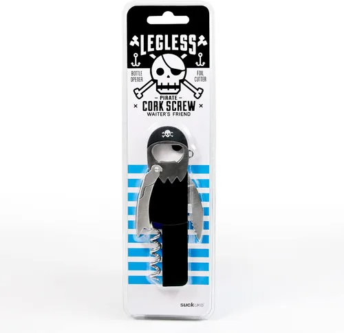 Miniatura 7 de Suck UK Abrebotellas Pirata Abridor de Vino Pirata Llavero Sacacorchos Sacacorchos Pirata sin Piernas Regalos Divertidos para Bartender