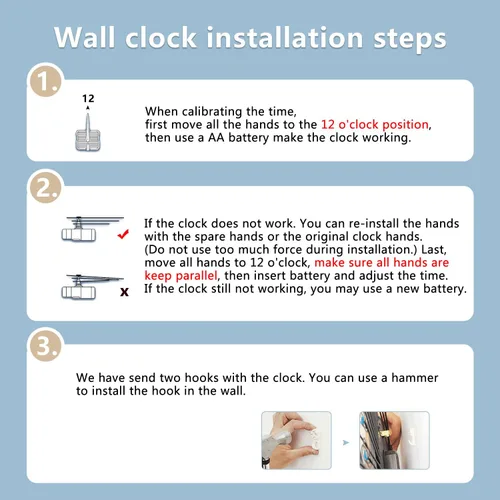 Miniatura 6 de 3D Reloj decorativo de pared. Diámetro de 25,6 pulgadas.