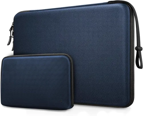 Miniatura 10 de FINPAC Funda rígida para laptop con funda para accesorios compatible con MacBook Neo (A18 Pro), MacBook M5/M4/M3/M2 de 13 pulgadas (2026-2022)