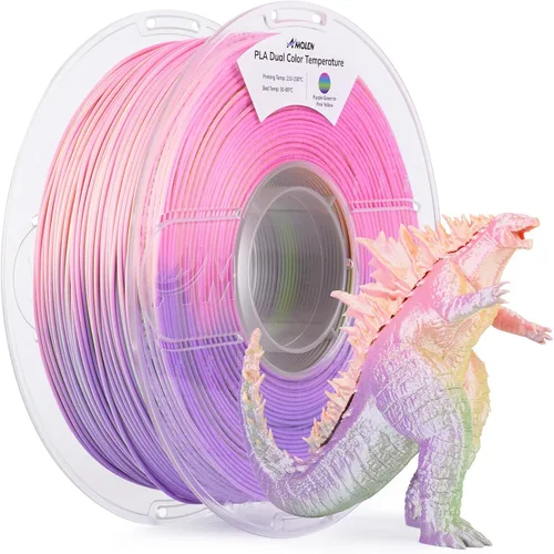 Miniatura 14 de AMOLEN - Filamento para impresora 3D PLA, filamento PLA de alta velocidad de 600 mm/s de 1.75 mm, color blanco hueso (beige arena), 1 kg/2.2 lb