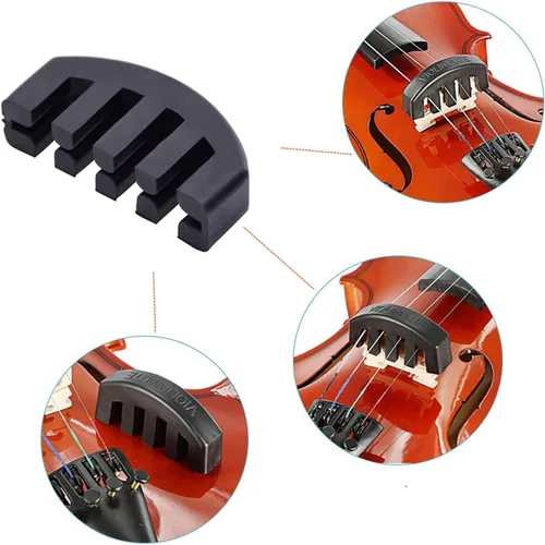 Miniatura 4 de SUEWIO Reposapiés para violín para 1/2 tamaño, soporte de hombro ajustable para violín para niños principiantes con cómoda almohadilla de espuma