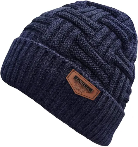 Miniatura 27 de Loritta Gorro de invierno cálido de punto grueso y holgado para hombre