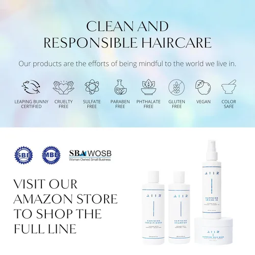 Miniatura 5 de AIIR Sapphire Shampoo - Fórmula natural para crecimiento y brillo del cabello, infusión de cristal, vegano, sin sulfatos, cuidado profesional