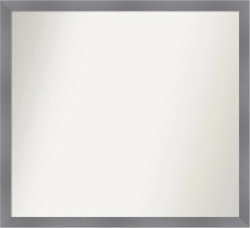 Miniatura 317 de Amanti Art Espejo personalizado, espejo de baño gris plomo a rayas, espejo de pared o espejo de tocador de baño sobre el fregadero