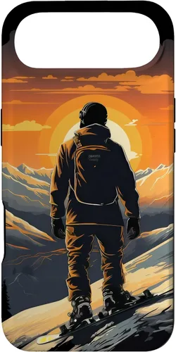 Miniatura 27 de Snowboarding Snowboard Snowboarder Mountain Sunset Case for iPhone 17