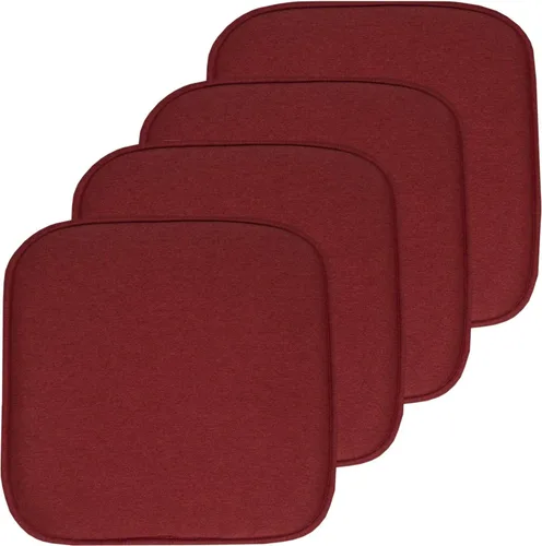 Miniatura 142 de Sweet Home Collection Cojines de espuma viscoelástica para silla, antideslizantes, diseño de panal de abeja, 16 x 16 pulgadas, paquete de 2