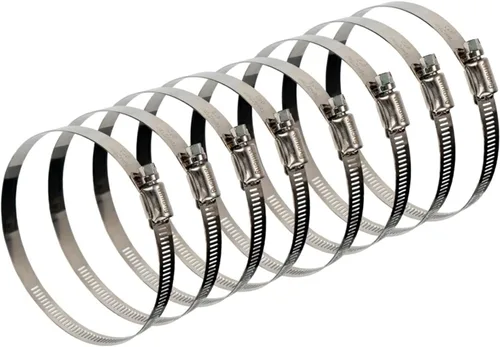 Miniatura 13 de Winlong Abrazaderas de manguera de acero inoxidable de 1/2 pulgadas, 24 unidades de abrazaderas de manguera de transmisión de engranajes