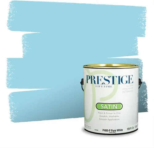Miniatura 437 de Pintura Exterior + imprimación PRESTIGE, todo-en-uno, 1 galón, acabado mate, color comparable al Valspar* Royal Gray* VS151-Gris real