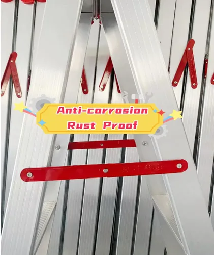 Miniatura 9 de Kikeep Accesorio de bisagra de escalera plegable, 1 par de escaleras de escalera de 18.8 pulgadas, kit de reemplazo de bisagra de escalera
