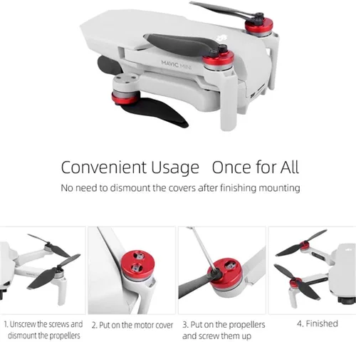 Miniatura 3 de Mavic Mini 3 2 1 Tapa de motor Drone a prueba de polvo Protector de motor Accesorios de protección para DJI Mavic Mini 2 SE 3 Pro