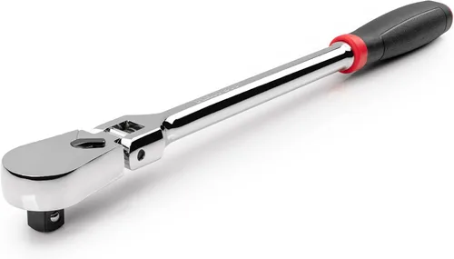 Miniatura 2 de TEKTON Trinquete de agarre cómodo de larga duración con cabeza flexible de 1/2 pulgada x 14 pulgadas sin liberación rápida SRH22214
