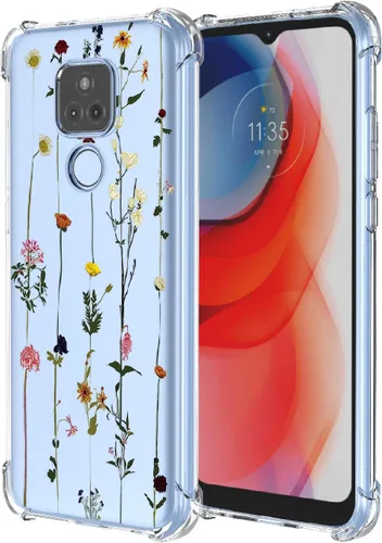 Miniatura 20 de Funda para Moto G Stylus 2021 4G Clear Flower Funda de teléfono TPU suave a prueba de golpes, antiarañazos, funda protectora para Motorola G Stylus