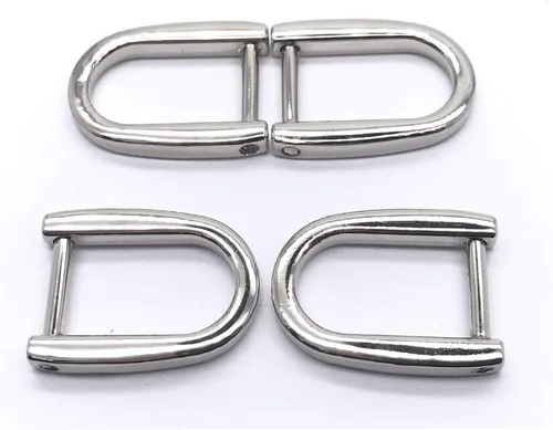 Miniatura 3 de Anillo D de forma de herradura con hebilla de herradura Plata