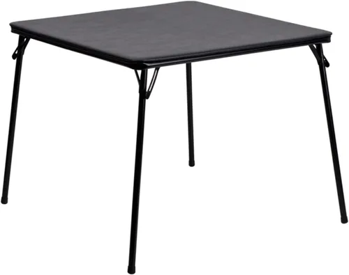 Miniatura 6 de Lifetime 80160 Mesa de utilidad plegable de altura comercial, 4 pies, granito blanco y muebles flash Madelyn mesa plegable para tarjetas, mesa