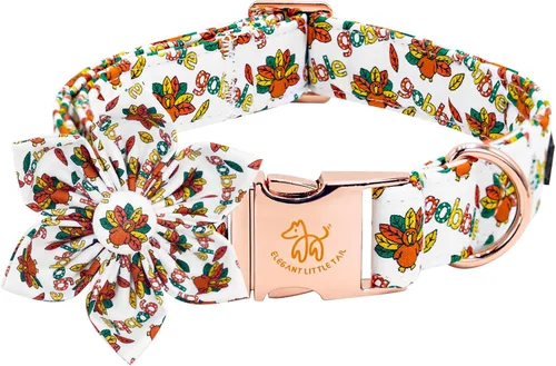 Miniatura 18 de Elegant little tail Collar de perro de San Patricio con flor, collares de perro con flores, trébol verde, regalo para mascotas, collares ajustables