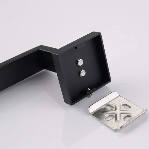 Miniatura 6 de TASTOS Toallero individual negro de 16 pulgadas, barra de toalla de baño SUS 304 de acero inoxidable resistente, toallero de cocina, soporte