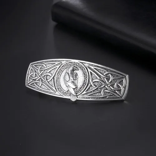 Miniatura 4 de TEAMER Moda vintage nudo celta clip de pelo pasadores de metal accesorios para el cabello patrón grabado headwear styling para las mujeres Águila