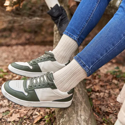 Miniatura 7 de GoWith 4-5 pares de calcetines unisex naturales 97% algodón, cómodos, cómodos, transpirables, sin costuras, calcetines casuales para hombres