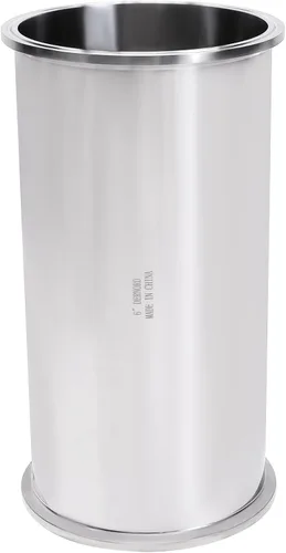 Miniatura 13 de DERNORD Tubo de carrete sanitario con extremos de abrazadera, tubo redondo sin costuras de acero inoxidable 304 con brida de virola de triple