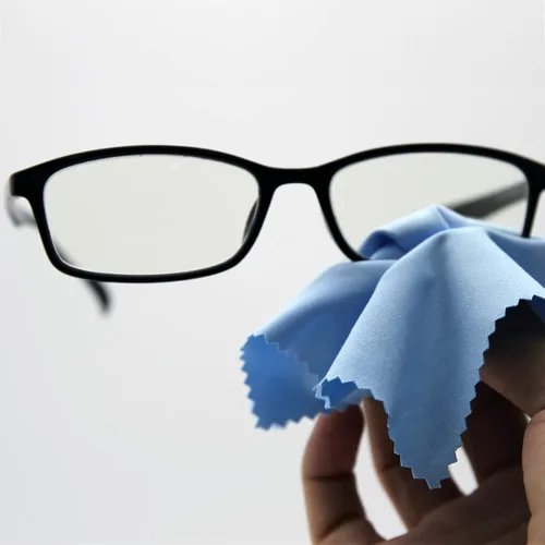 Miniatura 3 de AAwipes Paño de limpieza para anteojos a granel (5.5 x 5.5 pulgadas, azul, 100 piezas, sin logotipo) para lentes, lentes, teléfonos, pantallas