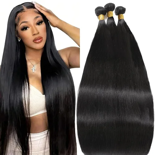 Miniatura 22 de 613 paquetes de cabello humano de 10 pulgadas, grado 12A, 100% sin procesar, rubio virgen brasileño 613, extensiones de cabello humano para mujeres