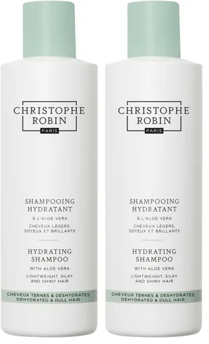 Miniatura 7 de Christophe Robin Champú hidratante con aloe vera, ligero, ultrahidratante, para cabello seco y opaco, 8.4 onzas líquidas