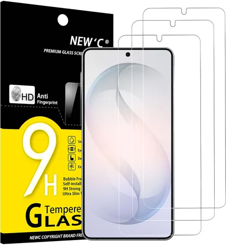 Miniatura 10 de NEW'C Paquete de 3 protectores de pantalla de vidrio templado diseñados para Samsung Galaxy S22+ / S22 Plus, compatible con fundas, antiarañazos