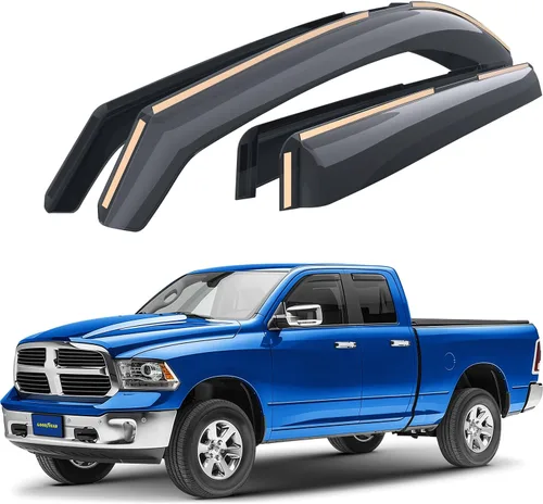 Miniatura 19 de Goodyear Deflectores de ventana de canal inastillables para GMC Acadia 2017-2023, protectores de lluvia, viseras de ventana para automóviles