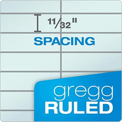 Miniatura 3 de Tops Prism 6 x 9 Gregg Ruled Steno Cuaderno, 80 perforadas hojas/libro, Azul 80