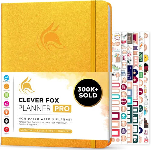 Miniatura 31 de Clever Fox Planner PRO – Planificador de vida semanal y mensual para aumentar la productividad, el manejo del tiempo y alcanzar tus objetivos, 8.5 x