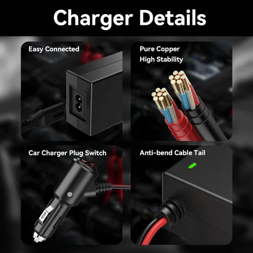 Miniatura 6 de Cable de carga para arrancador de puente NOCO Compatible con arrancador de puente NOCO GB70 GB150 GB250+ GB251+ GB500 GB500+ Genius Boost de litio