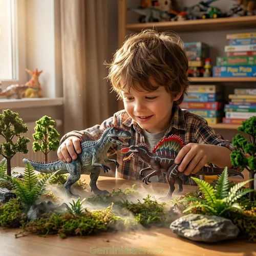 Miniatura 2 de Gemini&Genius Giganotosaurus Figura de juguete de dinosaurio para niños, juguete de dinosaurio Giganotosaurus, figura de acción de dinosaurio