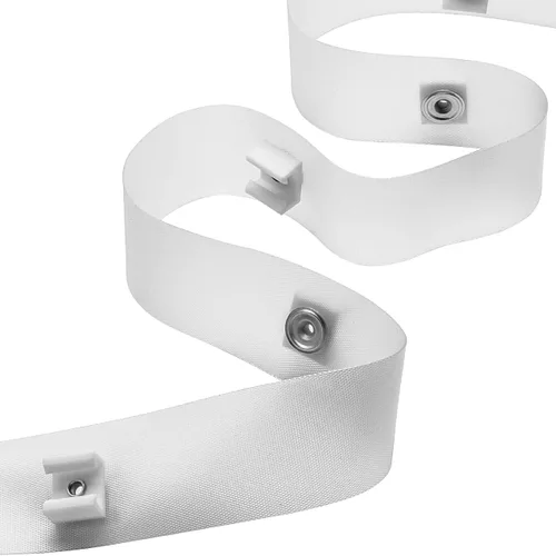 Miniatura 6 de Paquete de 2 cintas transparentes deslizantes para caravana, deslizadores de 1/2 pulgada, cinta deslizante de cortina de 72 pulgadas A115
