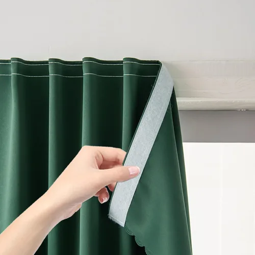 Miniatura 13 de Cortinas opacas portátiles y autoadhesivas para dormitorio y cocina, fáciles de instalar, cortinas térmicas para ventana para oscurecimiento