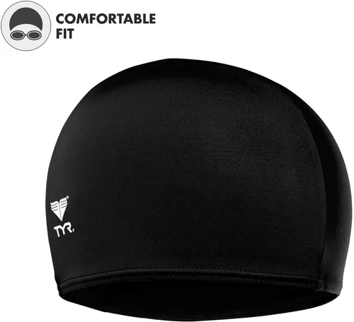 Miniatura 7 de TYR Gorro de natación de fibra de licra para adultos