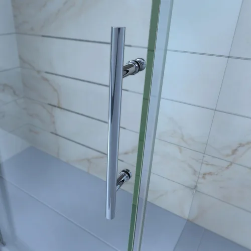 Miniatura 9 de DreamLine Enigma-X - Puerta de ducha deslizante sin marco de 44-48 pulgadas de ancho x 76 pulgadas de alto en acero inoxidable pulido