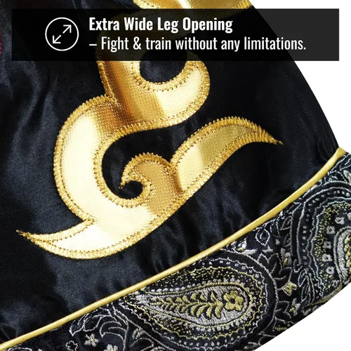 Miniatura 5 de Pantalones cortos clásicos de Muay Thai para hombres y mujeres, boxeo, kickboxing, alto grado, artes marciales mixtas, ropa de entrenamiento