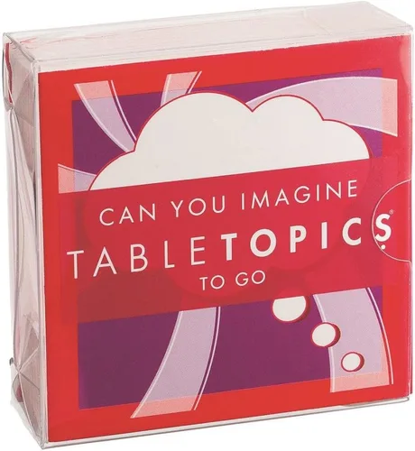TableTopics TO GO Can You Imagine - 40 tarjetas de conversación divertidas y estimulantes para niños, amigos y familiares - Aprovecha la imaginación