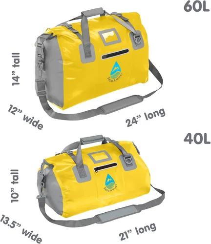 Miniatura 2 de Skog Å Kust DuffelSak Bolsa impermeable 40L amarillo