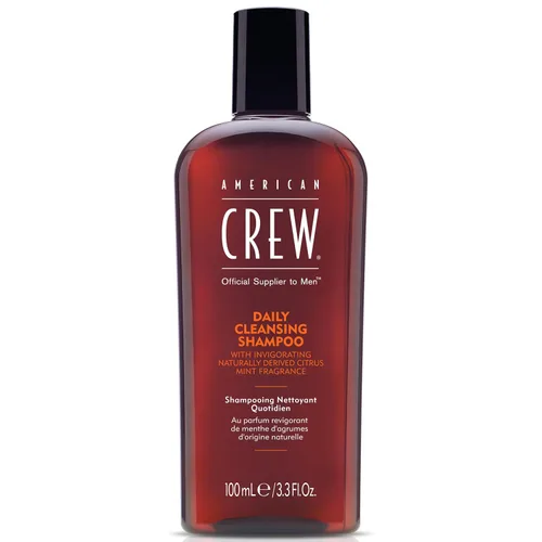 American Crew Champú para Hombre, Limpiador Diario, De Origen Natural, Fórmula Vegana, Fragancia de Cítricos y Menta, 3,3 onzas líquidas