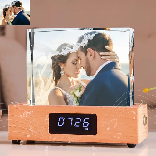 Miniatura 6 de Foto de cristal personalizada, regalos personalizados con tu propia foto para mamá, papá, pareja, familia, impresión en color personalizada, regalos