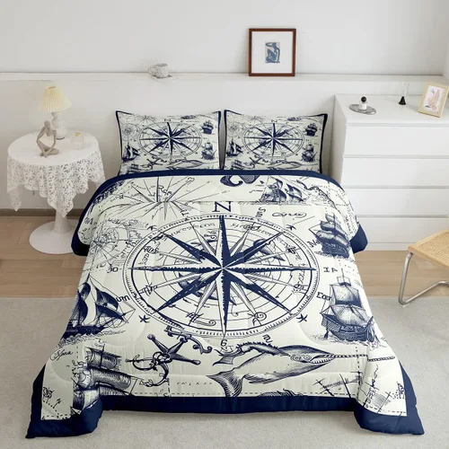 Miniatura 10 de Feelyou Daisy - Juego de ropa de cama tamaño individual para niños y niñas, estampado floral botánico, juego de edredón natural para niños, juego