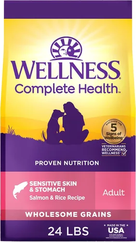 Miniatura 16 de Wellness Complete Health - Alimento seco para perros con granos, ingredientes naturales, fabricado en Estados Unidos con carne real, todas