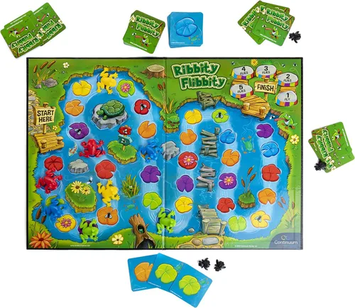 Miniatura 2 de Ribbity Flibbity, The Lily Pad Leaping, Fly Feasting Game, divertido juego de mesa con temática de rana