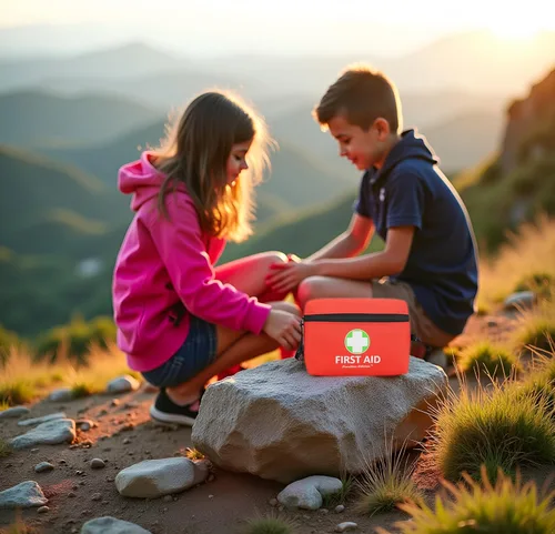 Miniatura 4 de Paquete de 2 mini bolsas de primeros auxilios vacías (solo bolsa), botiquín de primeros auxilios preparado en casa, oficina, vehículo, pequeña bolsa