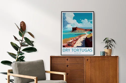 Miniatura 3 de Dry Tortugas National Park Travel Print Wall Art Dry Tortugas National Park Wall Hanging Home Décor Dry Tortugas National Park Art #2